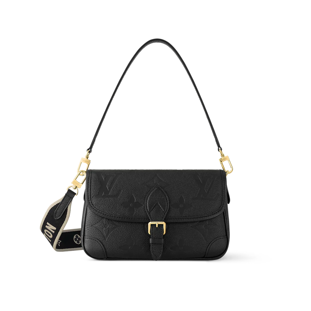 Louis Vuitton Diane Monogram Empreinte Black Satchel Bag — view 1