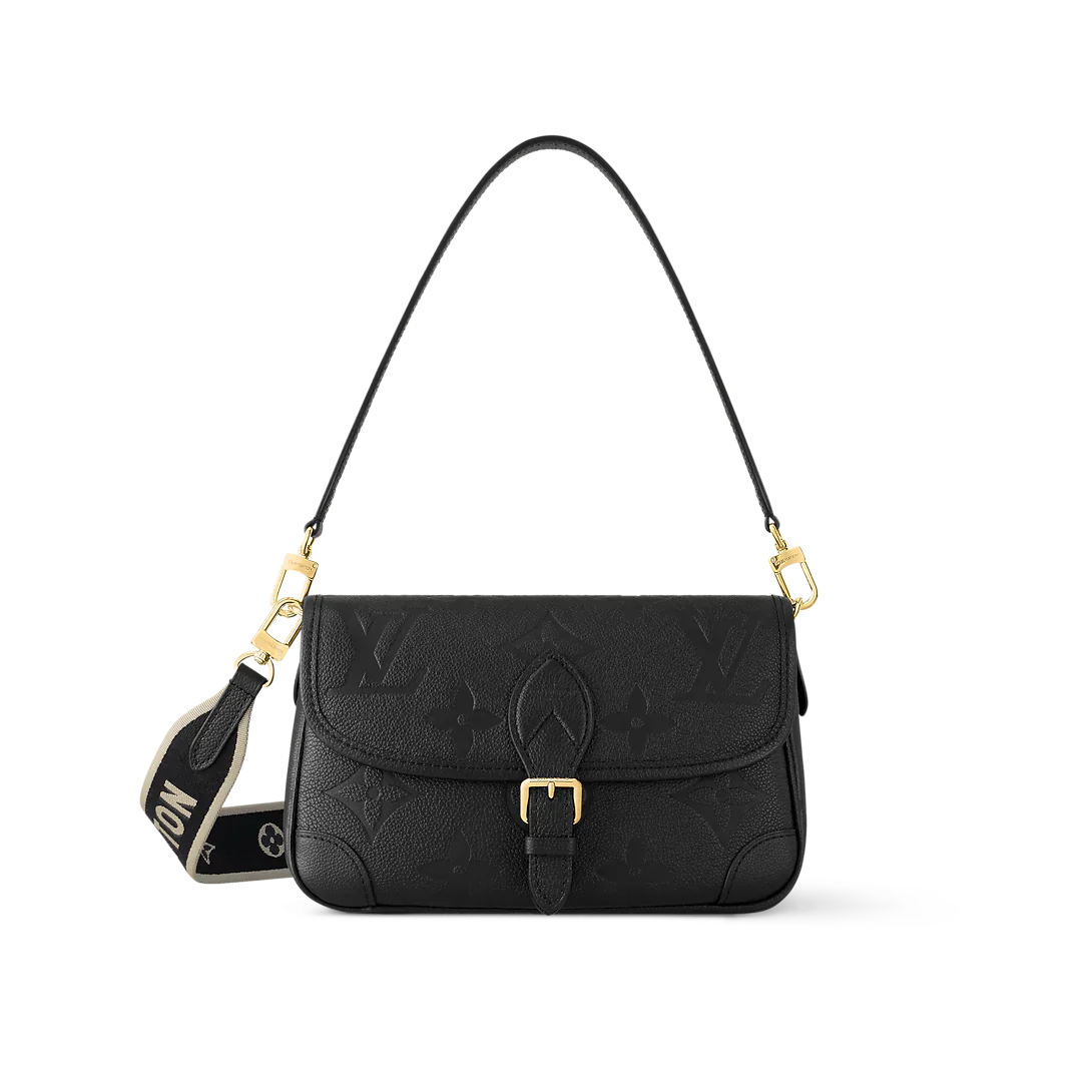 Louis Vuitton Diane Monogram Empreinte Black Satchel Bag — view 1