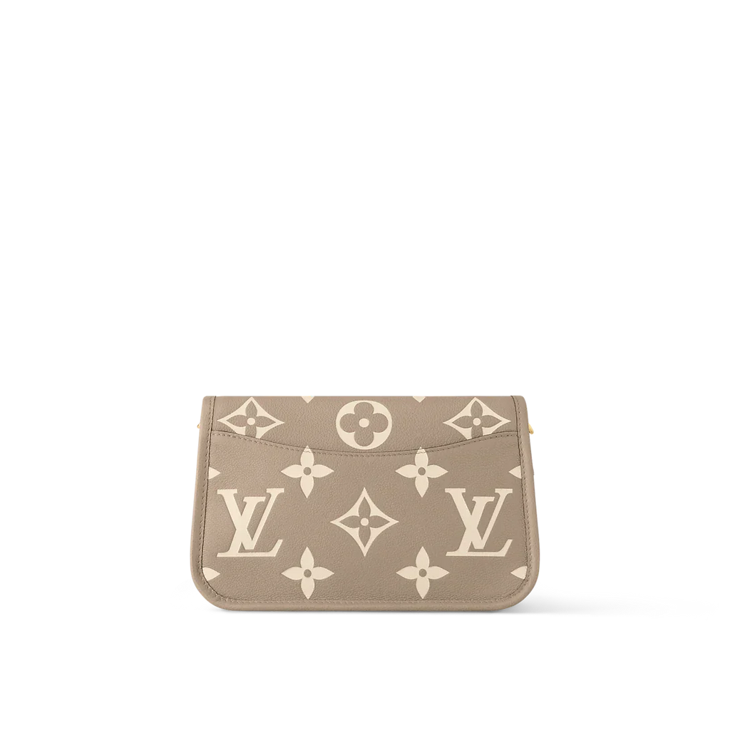 Louis Vuitton Diane Monogram Empreinte Tourterelle Beige Cream Satchel Bag — view 4