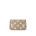 Louis Vuitton Diane Monogram Empreinte Tourterelle Beige Cream Satchel Bag — view 4