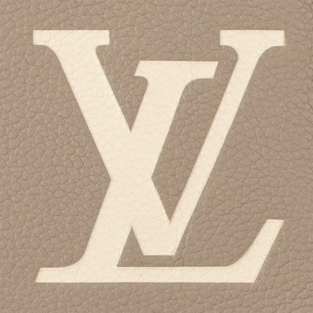Louis Vuitton Diane Monogram Empreinte Tourterelle Beige Cream Satchel Bag — view 3