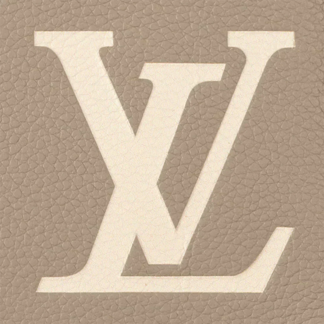 Louis Vuitton Diane Monogram Empreinte Tourterelle Beige Cream Satchel Bag — view 3