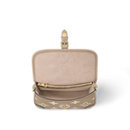 Louis Vuitton Diane Monogram Empreinte Tourterelle Beige Cream Satchel Bag — view 2