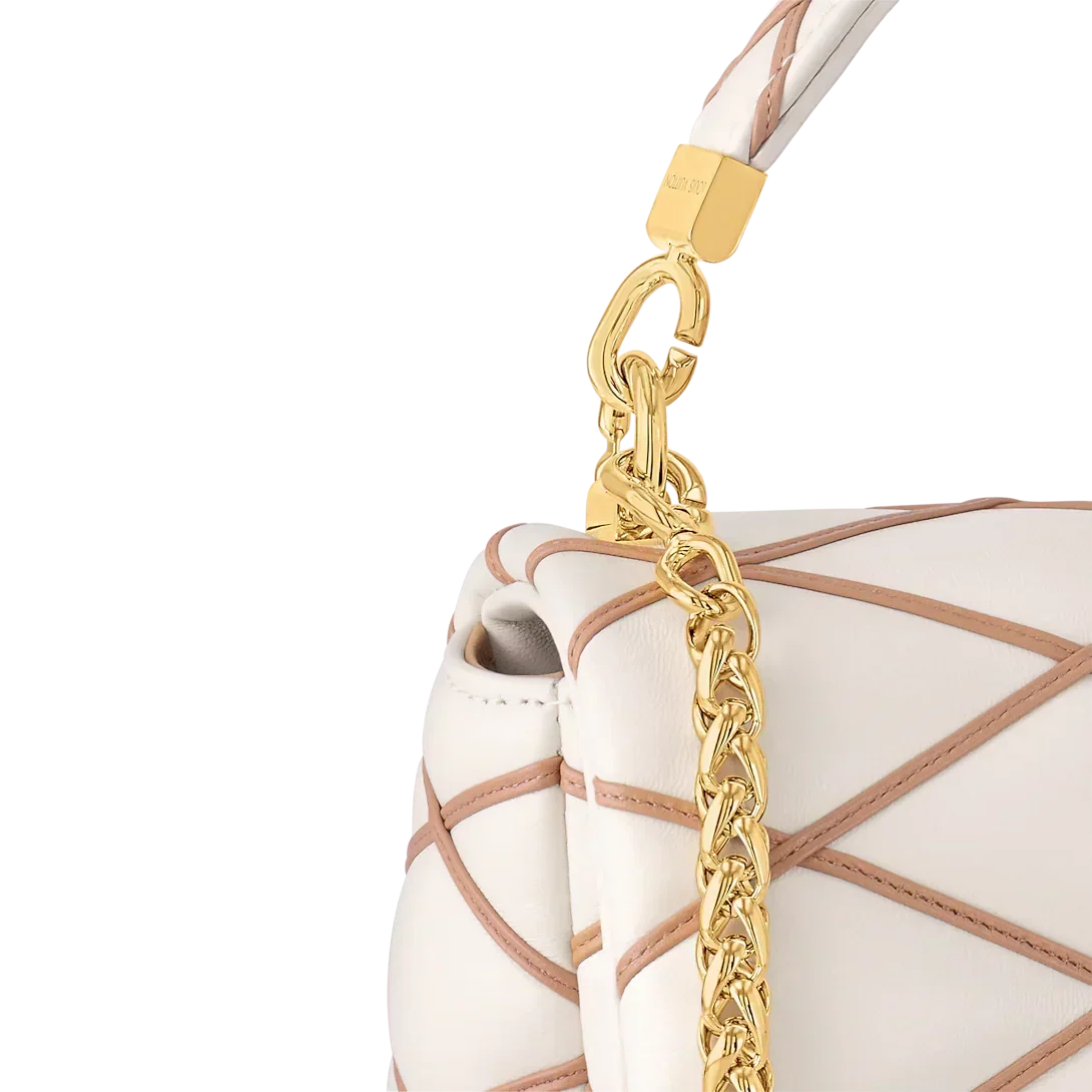 Louis Vuitton Go-14 MM Handbag - Crème Beige / Chestnut Brown — view 5