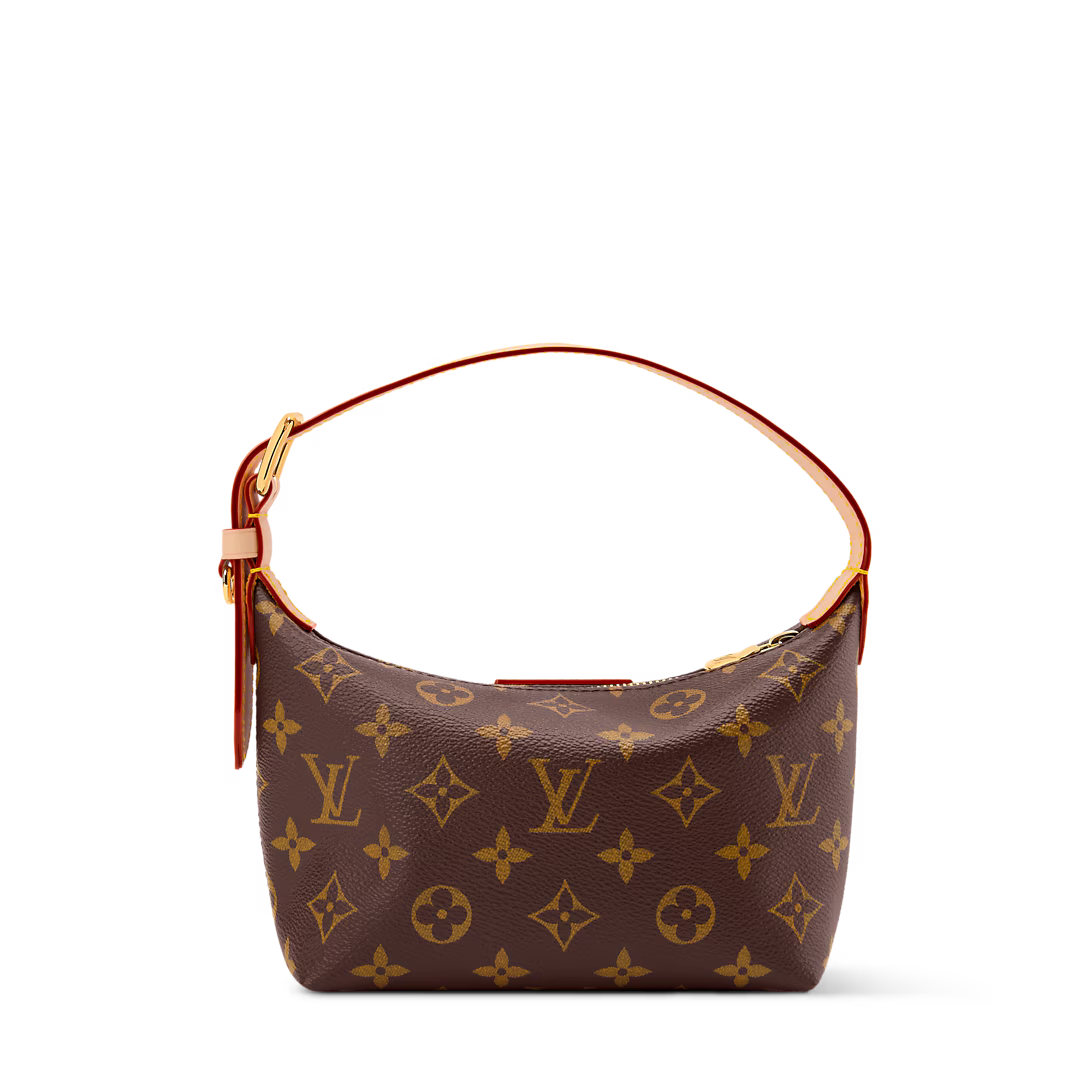 LV Classic Hills Monogram Canvas Handle Shoulder Bag with Simple Adjustable Strap — view 3