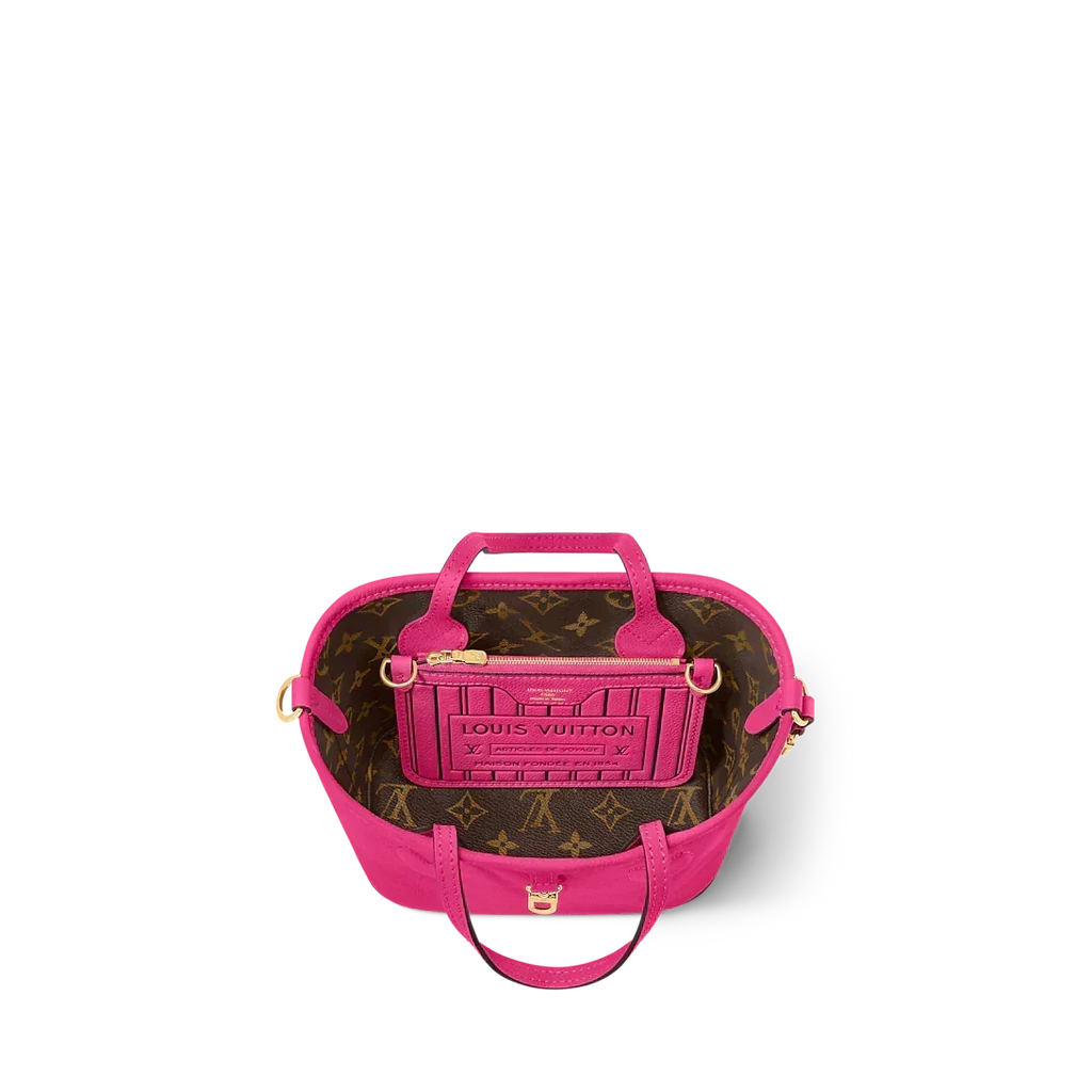 Louis Vuitton Neverfull Bandoulière Inside Out BB Tote Bag - Rose Pondichery / Monogram — view 4