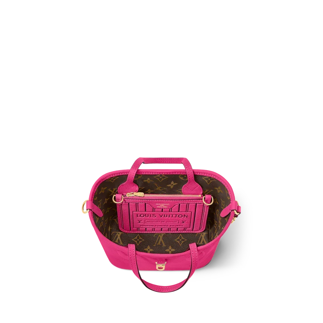 Louis Vuitton Neverfull Bandoulière Inside Out BB Tote Bag - Rose Pondichery / Monogram — view 4
