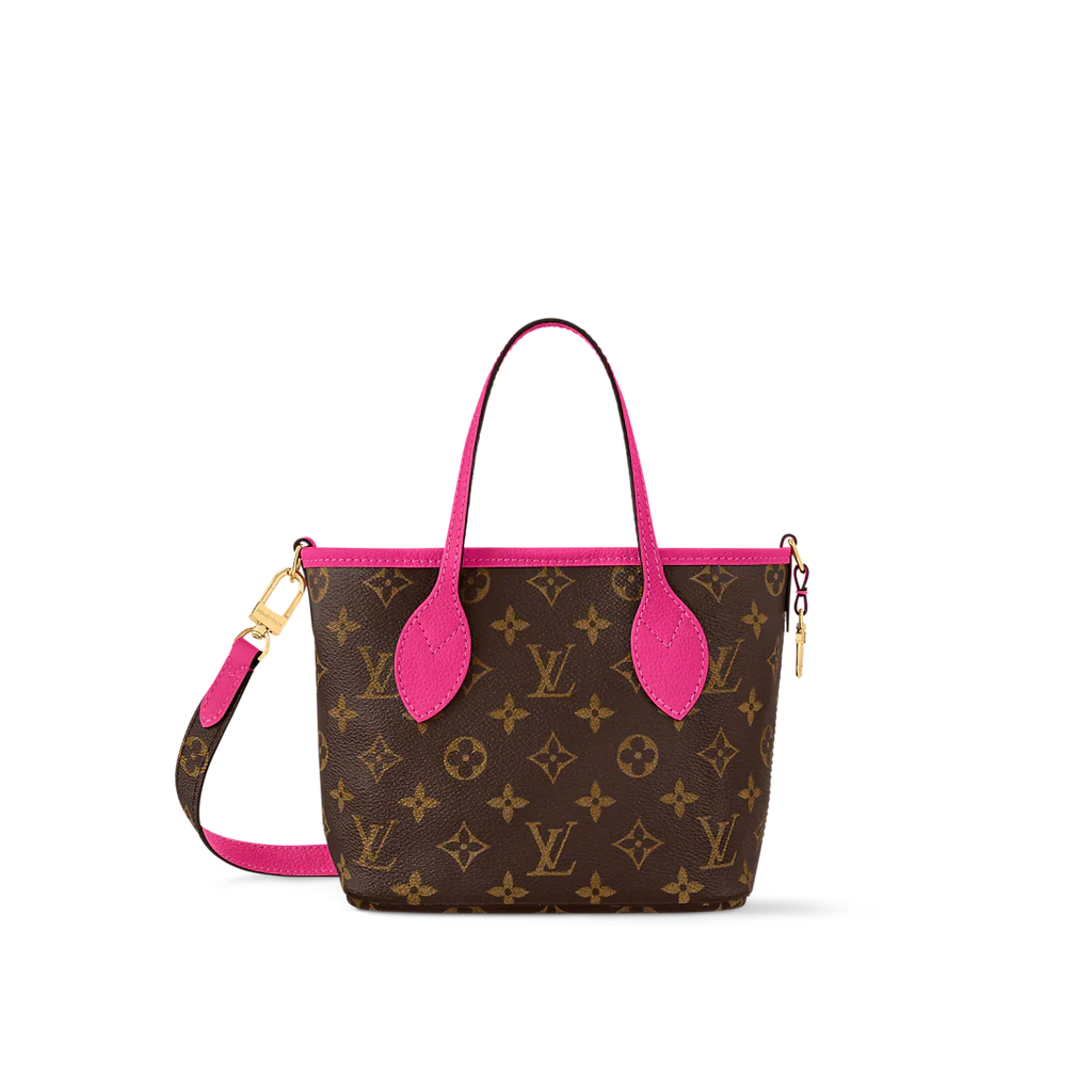 Louis Vuitton Neverfull Bandoulière Inside Out BB Tote Bag - Rose Pondichery / Monogram — view 2