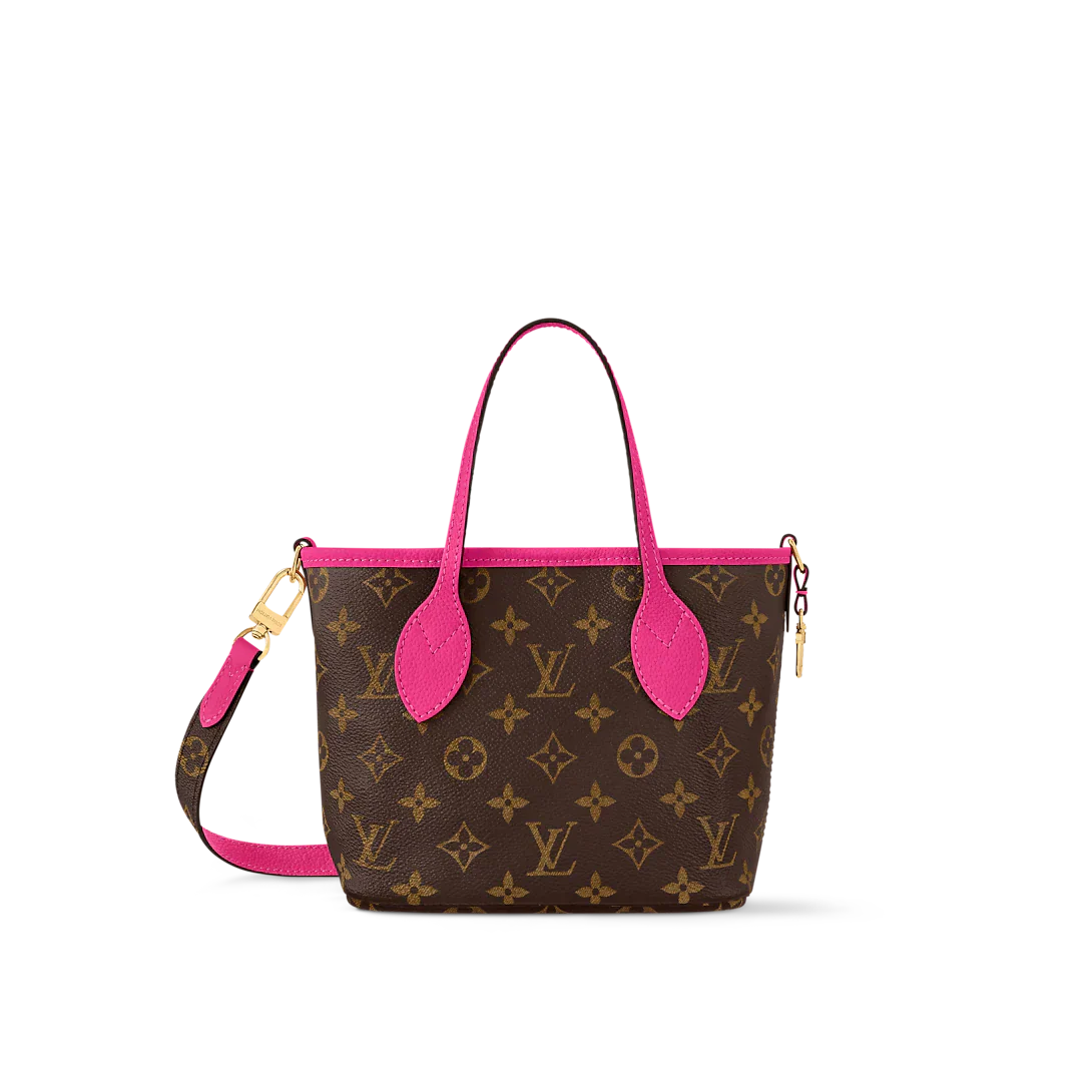 Louis Vuitton Neverfull Bandoulière Inside Out BB Tote Bag - Rose Pondichery / Monogram — view 2