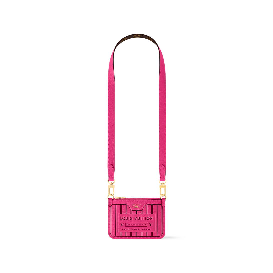 Louis Vuitton Neverfull Bandoulière Inside Out BB Tote Bag - Rose Pondichery / Monogram — view 6