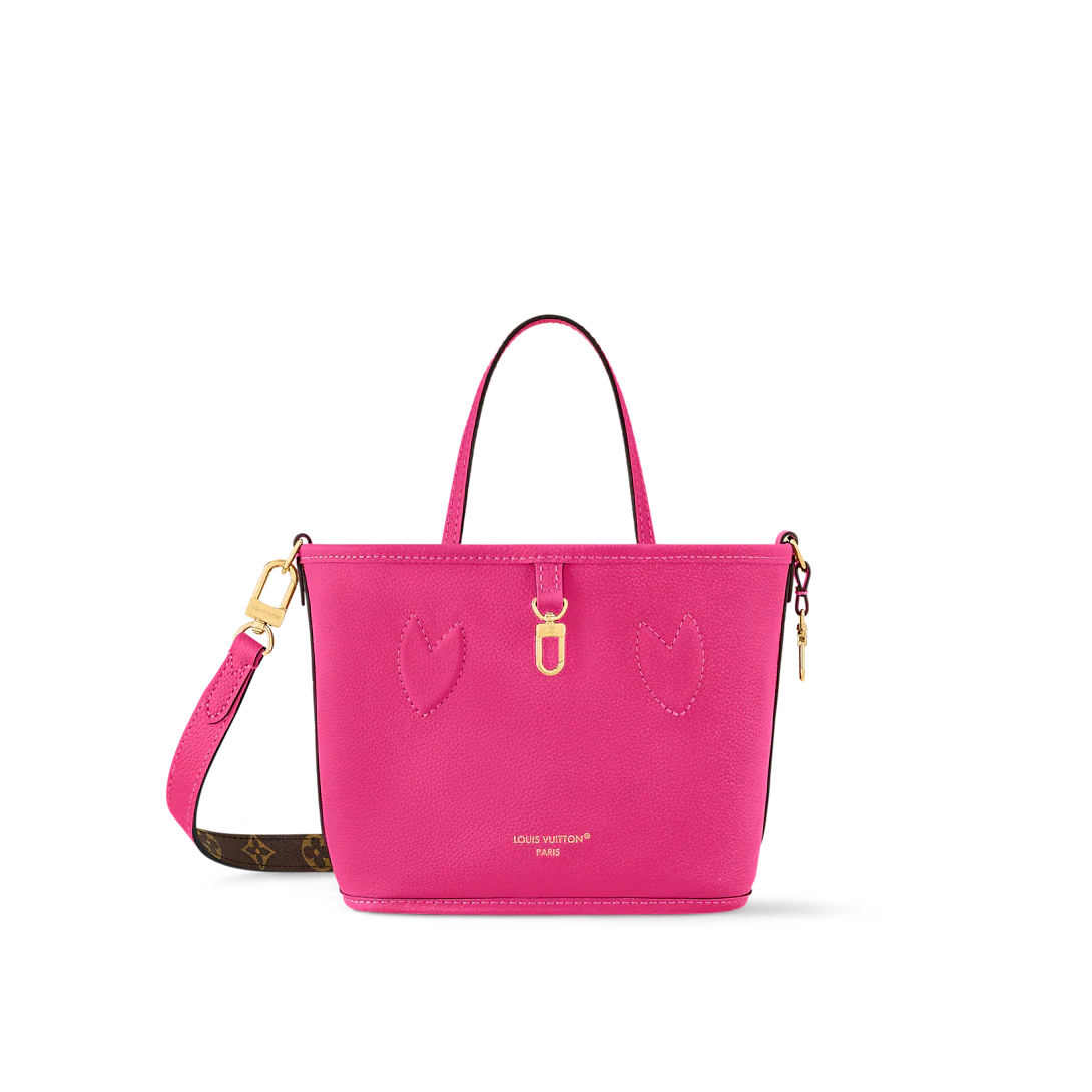 Louis Vuitton Neverfull Bandoulière Inside Out BB Tote Bag - Rose Pondichery / Monogram — view 5