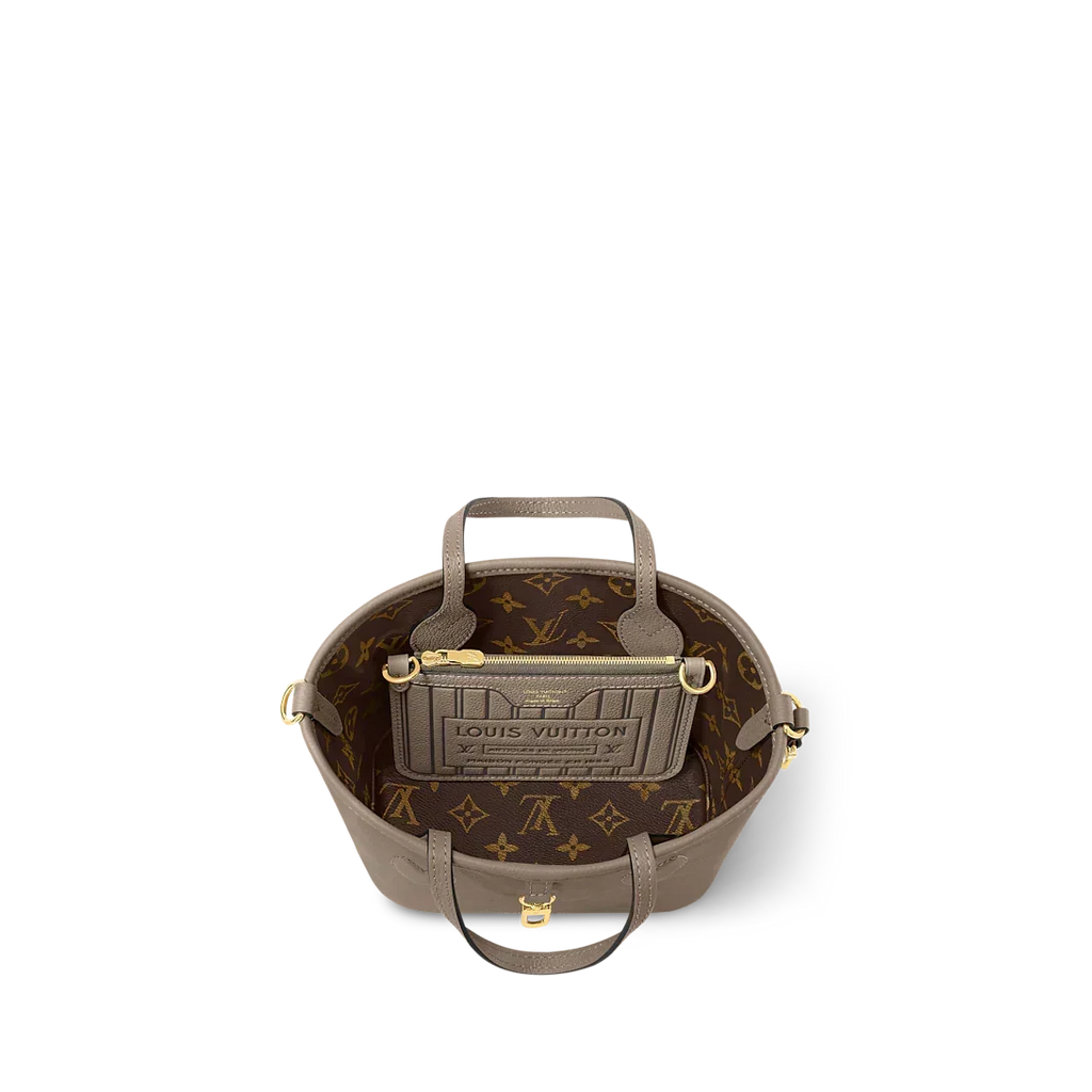 Neverfull Bandoulière Inside Out BB Tote Bag - Dark Fango / Monogram — view 4