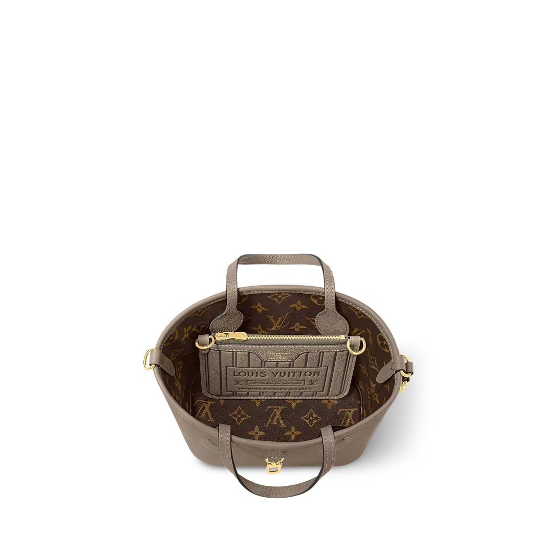 Neverfull Bandoulière Inside Out BB Tote Bag - Dark Fango / Monogram — view 4