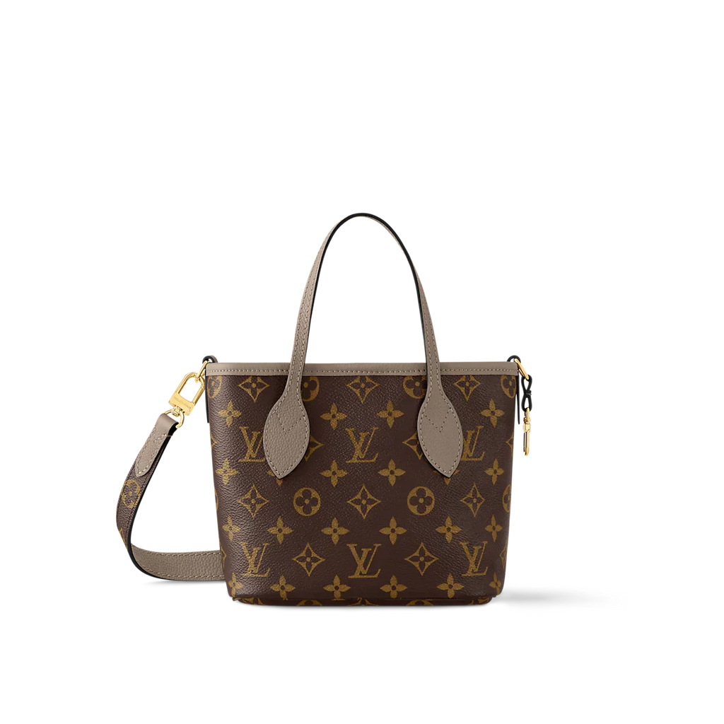 Neverfull Bandoulière Inside Out BB Tote Bag - Dark Fango / Monogram — view 2