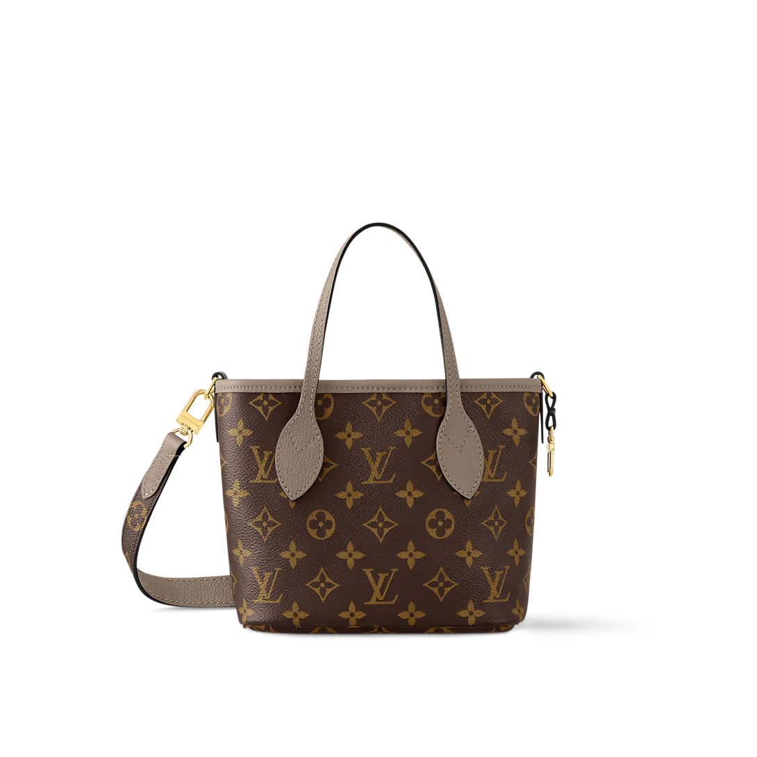 Neverfull Bandoulière Inside Out BB Tote Bag - Dark Fango / Monogram — view 2