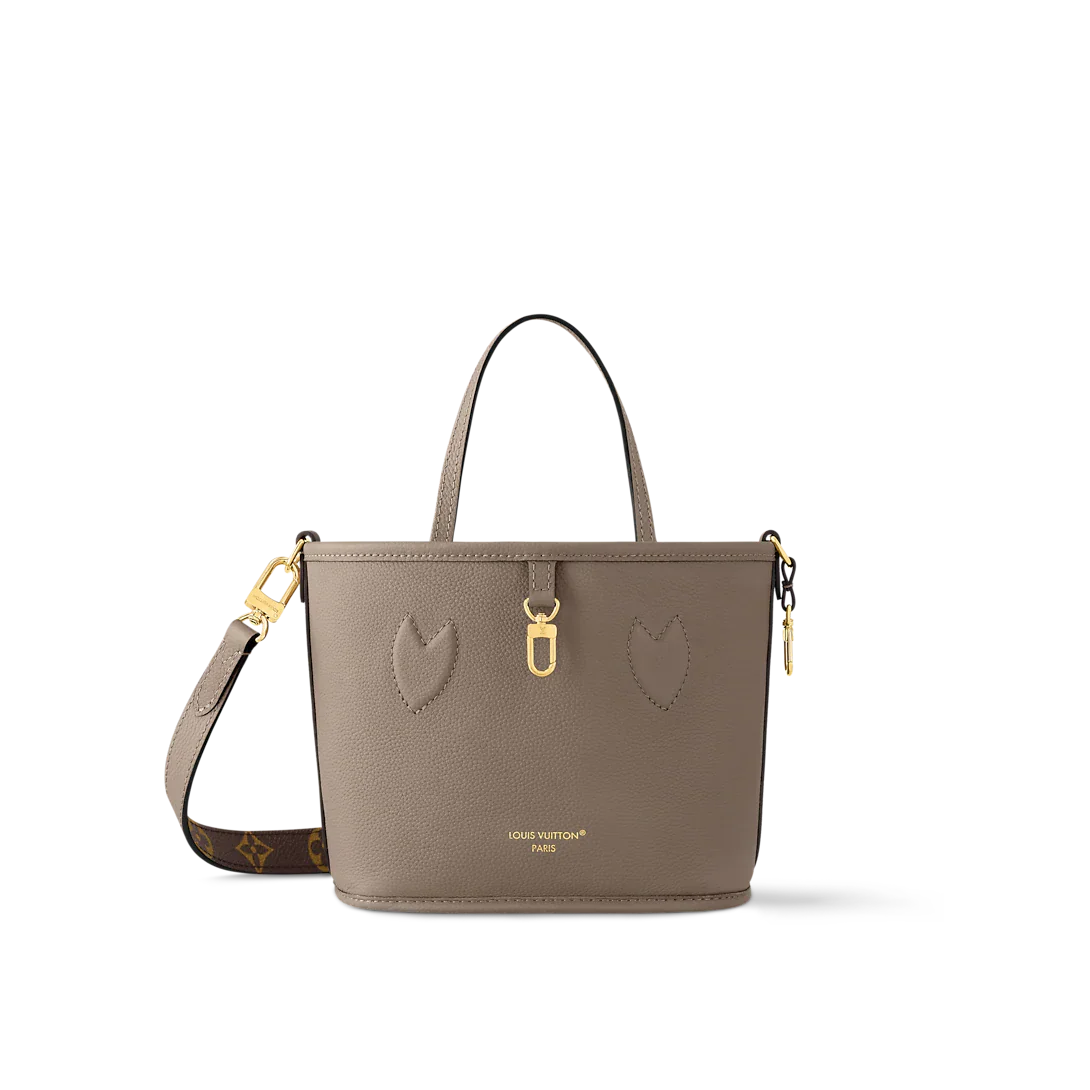 Neverfull Bandoulière Inside Out BB Tote Bag - Dark Fango / Monogram — view 5