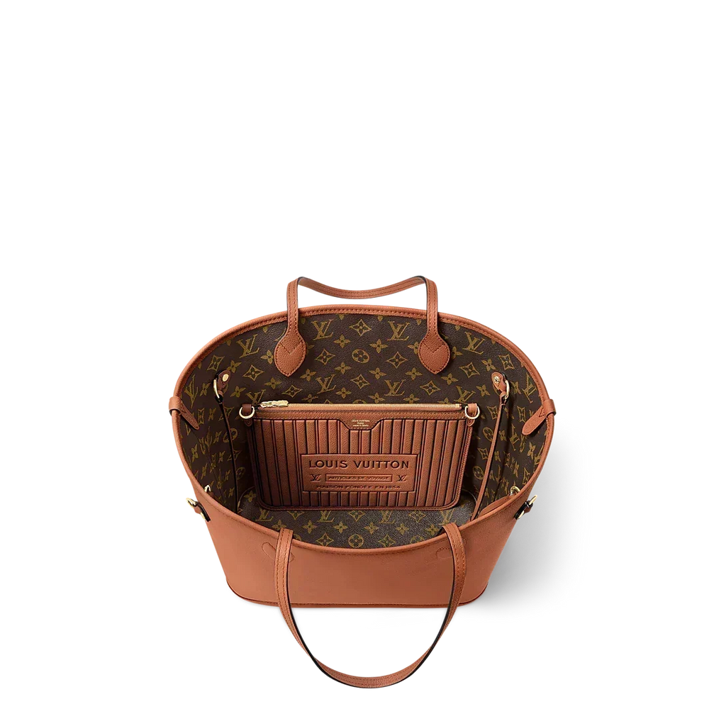 Neverfull Inside Out MM Cognac Tote Bag — view 5
