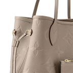 Louis Vuitton Neverfull MM Tourterelle Gray Tote Bag — view 6