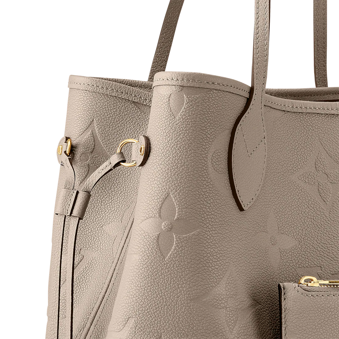 Louis Vuitton Neverfull MM Tourterelle Gray Tote Bag — view 6