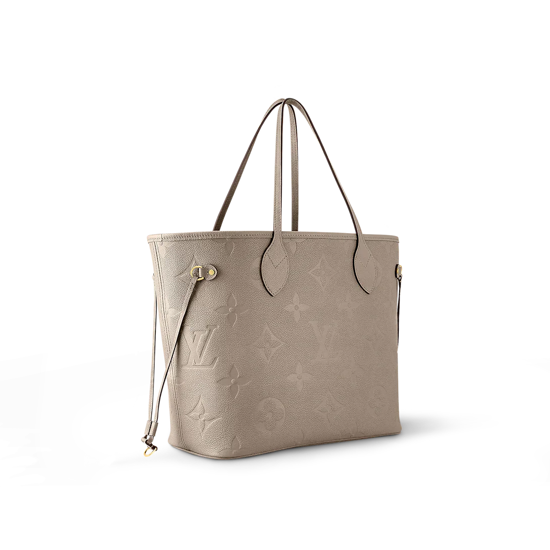 Louis Vuitton Neverfull MM Tourterelle Gray Tote Bag — view 1