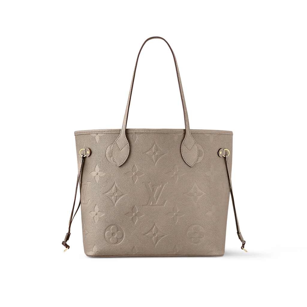 Louis Vuitton Neverfull MM Tourterelle Gray Tote Bag — view 2