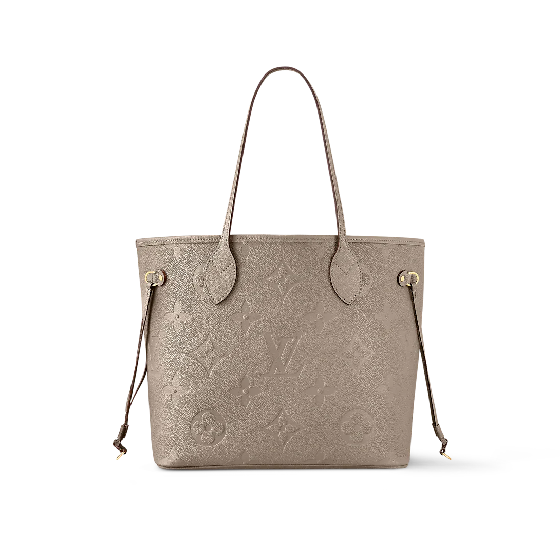 Louis Vuitton Neverfull MM Tourterelle Gray Tote Bag — view 2