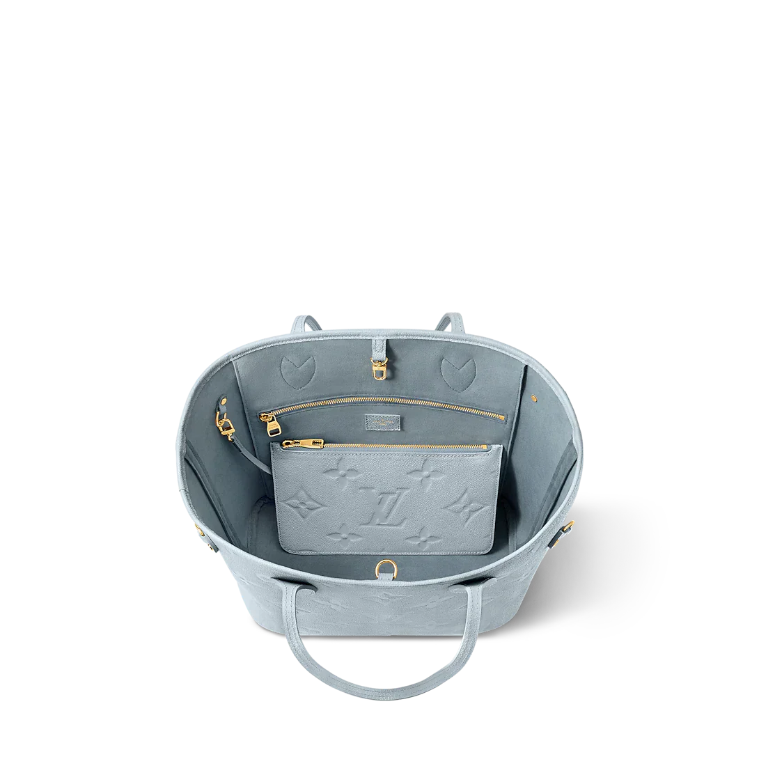 Louis Vuitton Neverfull MM Blue Hour Tote Bag — view 2