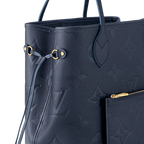 Louis Vuitton Neverfull MM Navy Blue Tote Bag — view 6