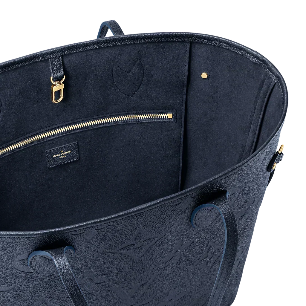 Louis Vuitton Neverfull MM Navy Blue Tote Bag — view 7