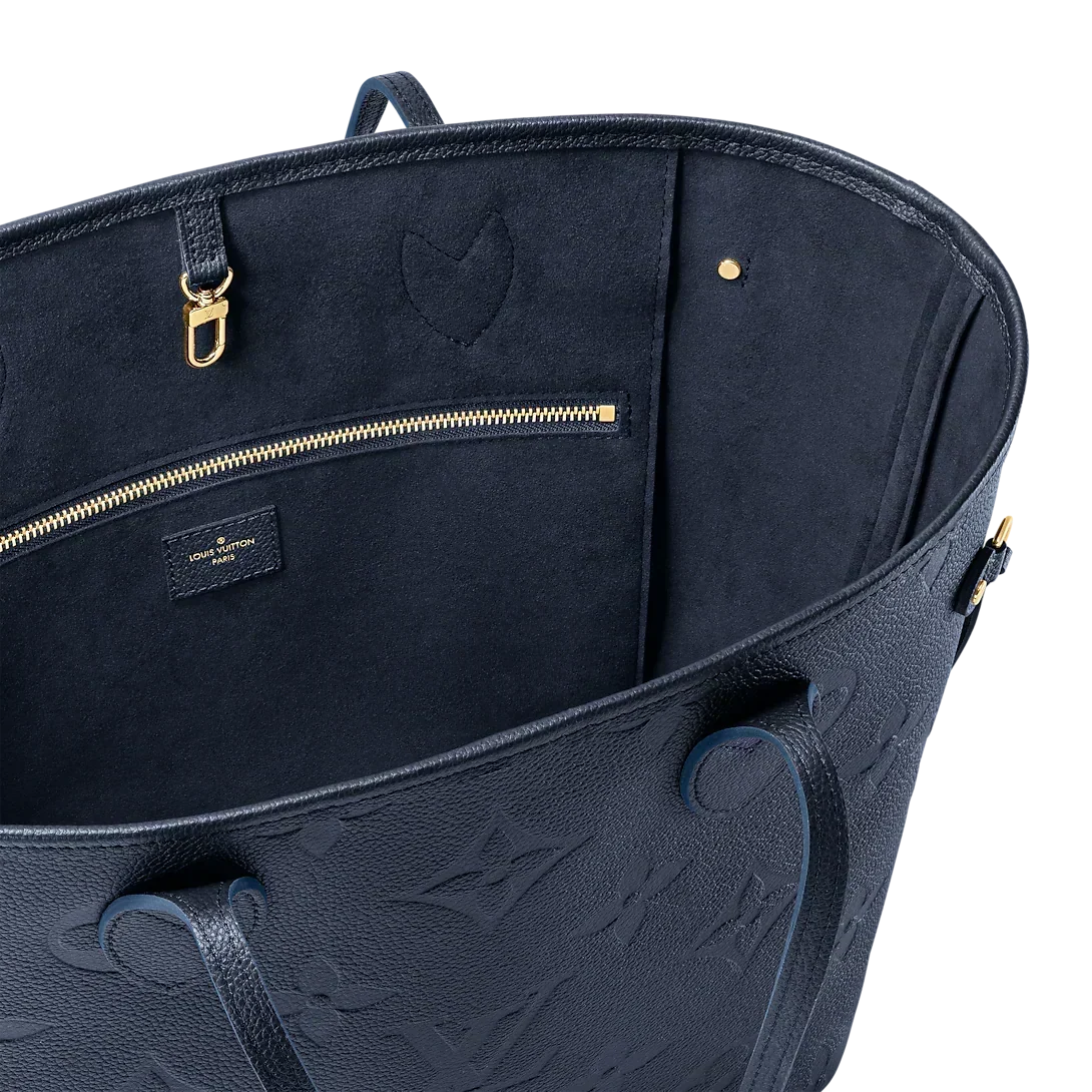 Louis Vuitton Neverfull MM Navy Blue Tote Bag — view 7