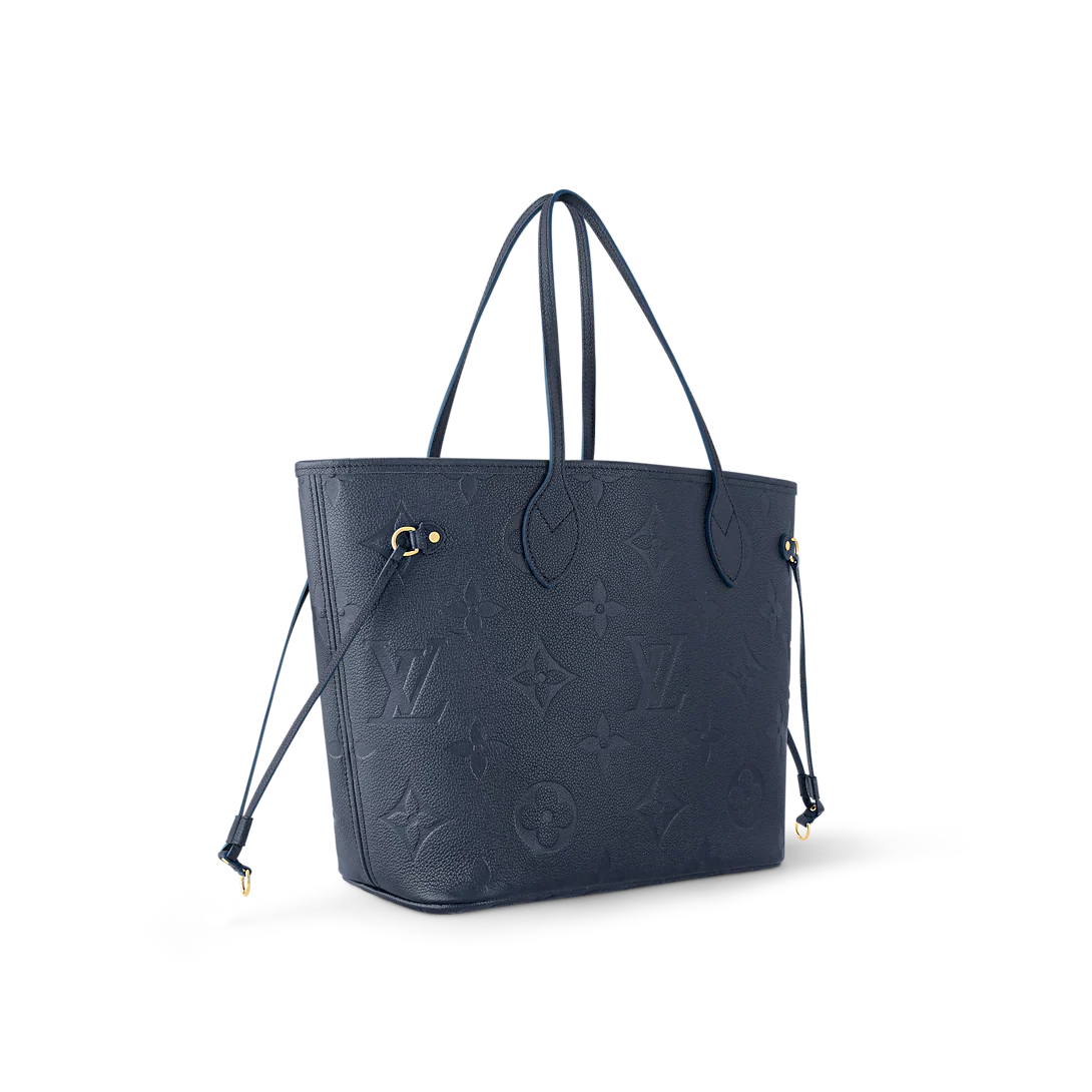 Louis Vuitton Neverfull MM Navy Blue Tote Bag — view 1
