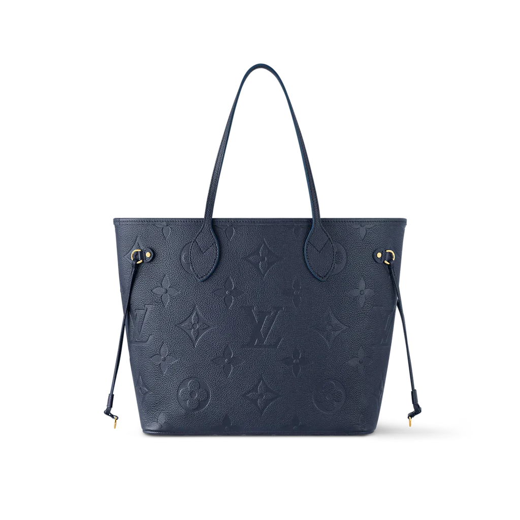 Louis Vuitton Neverfull MM Navy Blue Tote Bag — view 2