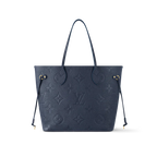 Louis Vuitton Neverfull MM Navy Blue Tote Bag — view 2