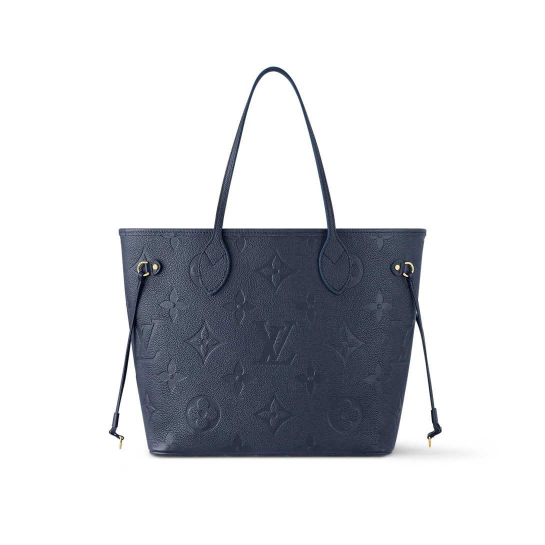 Louis Vuitton Neverfull MM Navy Blue Tote Bag — view 2
