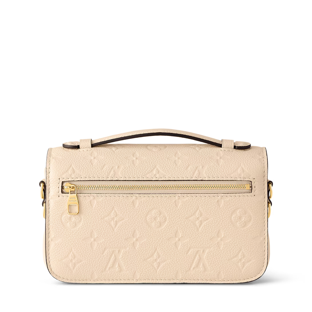 LV Pochette Métis East West Monogram Canvas Handle Crossbody Bag with Chain Strap and Leather Trim — view 10