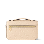 LV Pochette Métis East West Monogram Canvas Handle Crossbody Bag with Chain Strap and Leather Trim — view 10