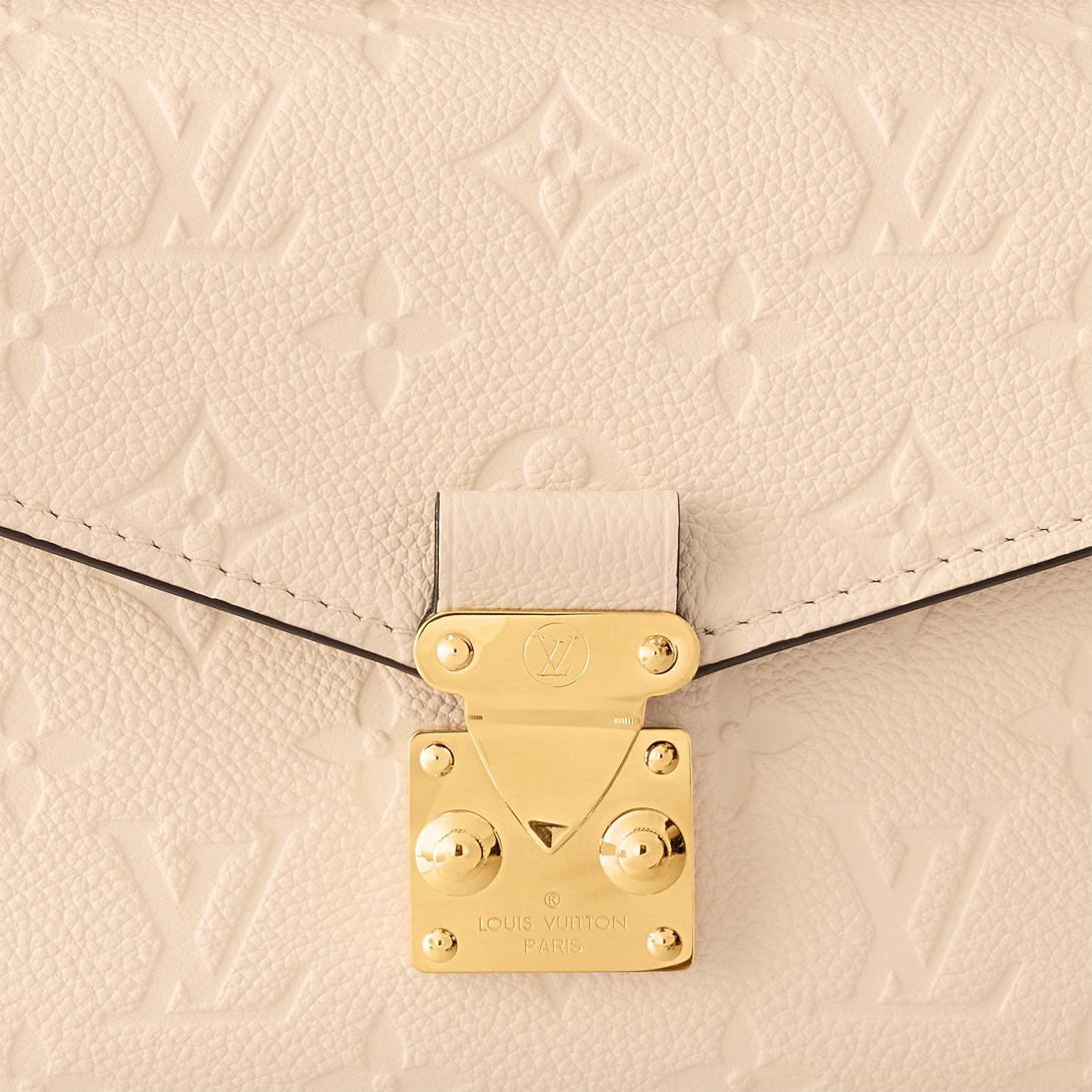 LV Pochette Métis East West Monogram Canvas Handle Crossbody Bag with Chain Strap and Leather Trim — view 11