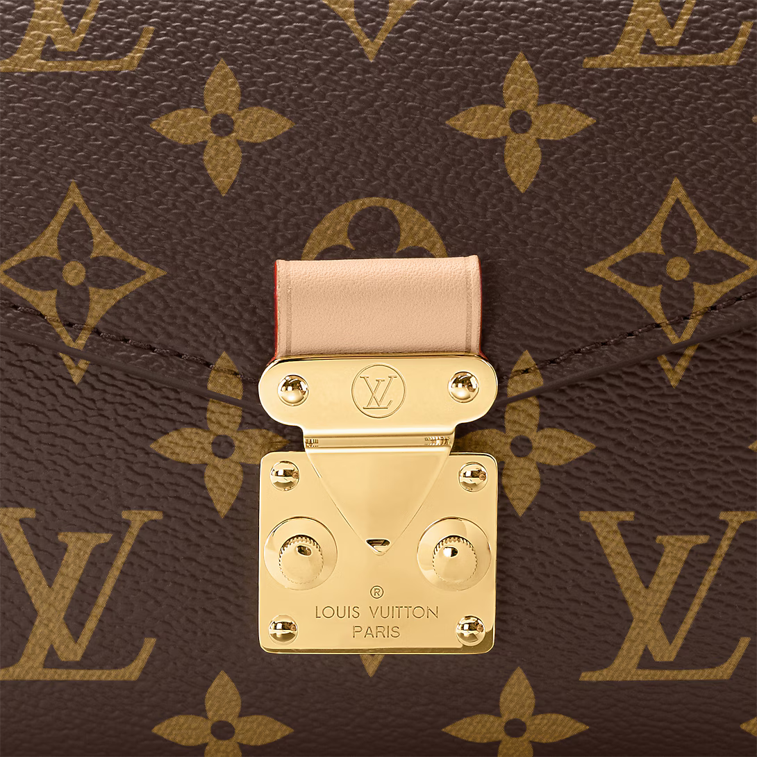 LV Pochette Métis East West Monogram Canvas Handle Crossbody Bag with Chain Strap and Leather Trim — view 4