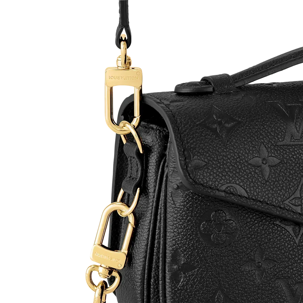 LV Pochette Métis East West Monogram Canvas Handle Crossbody Bag with Chain Strap and Leather Trim — view 13