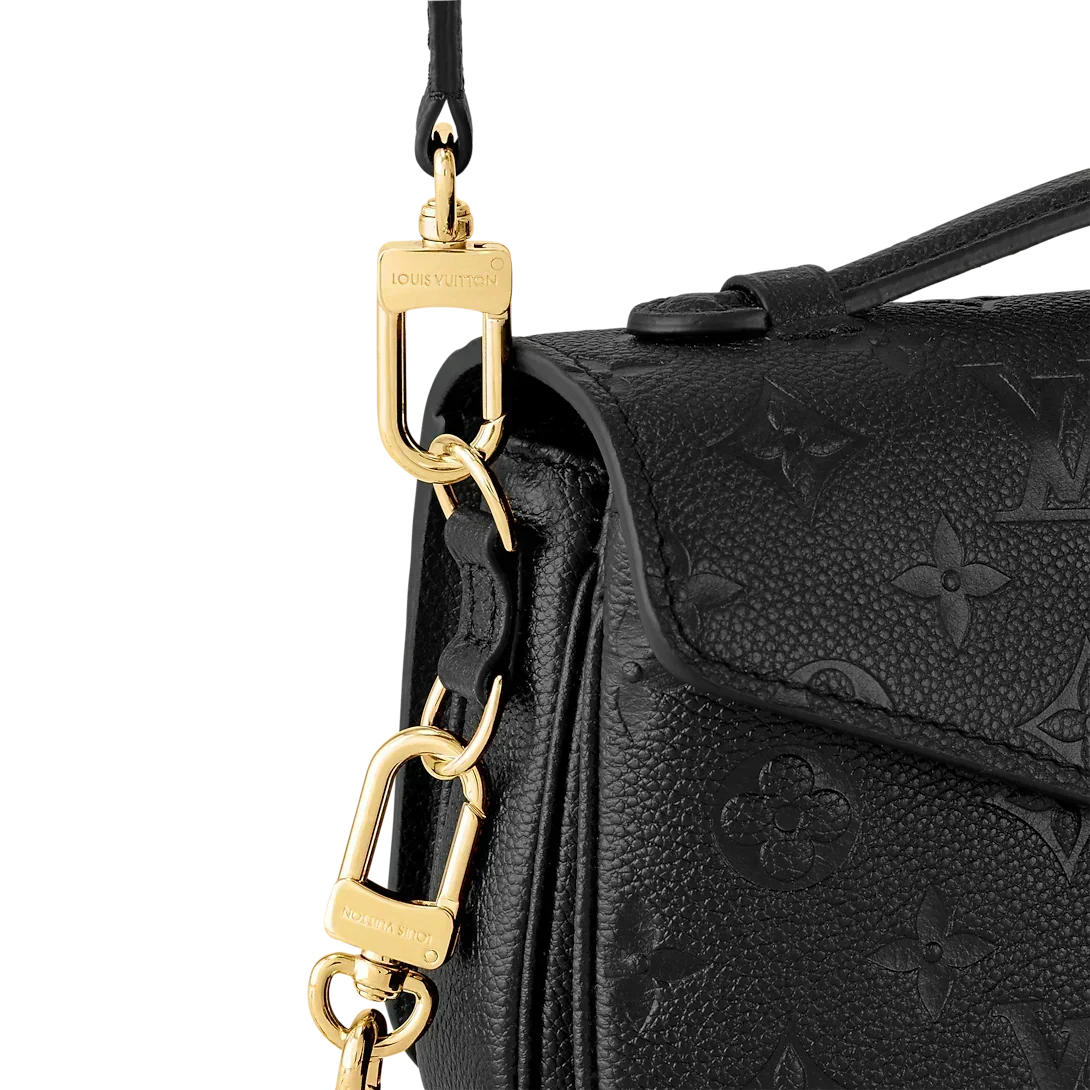 LV Pochette Métis East West Monogram Canvas Handle Crossbody Bag with Chain Strap and Leather Trim — view 13
