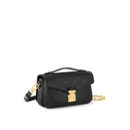 LV Pochette Métis East West Monogram Canvas Handle Crossbody Bag with Chain Strap and Leather Trim — view 17