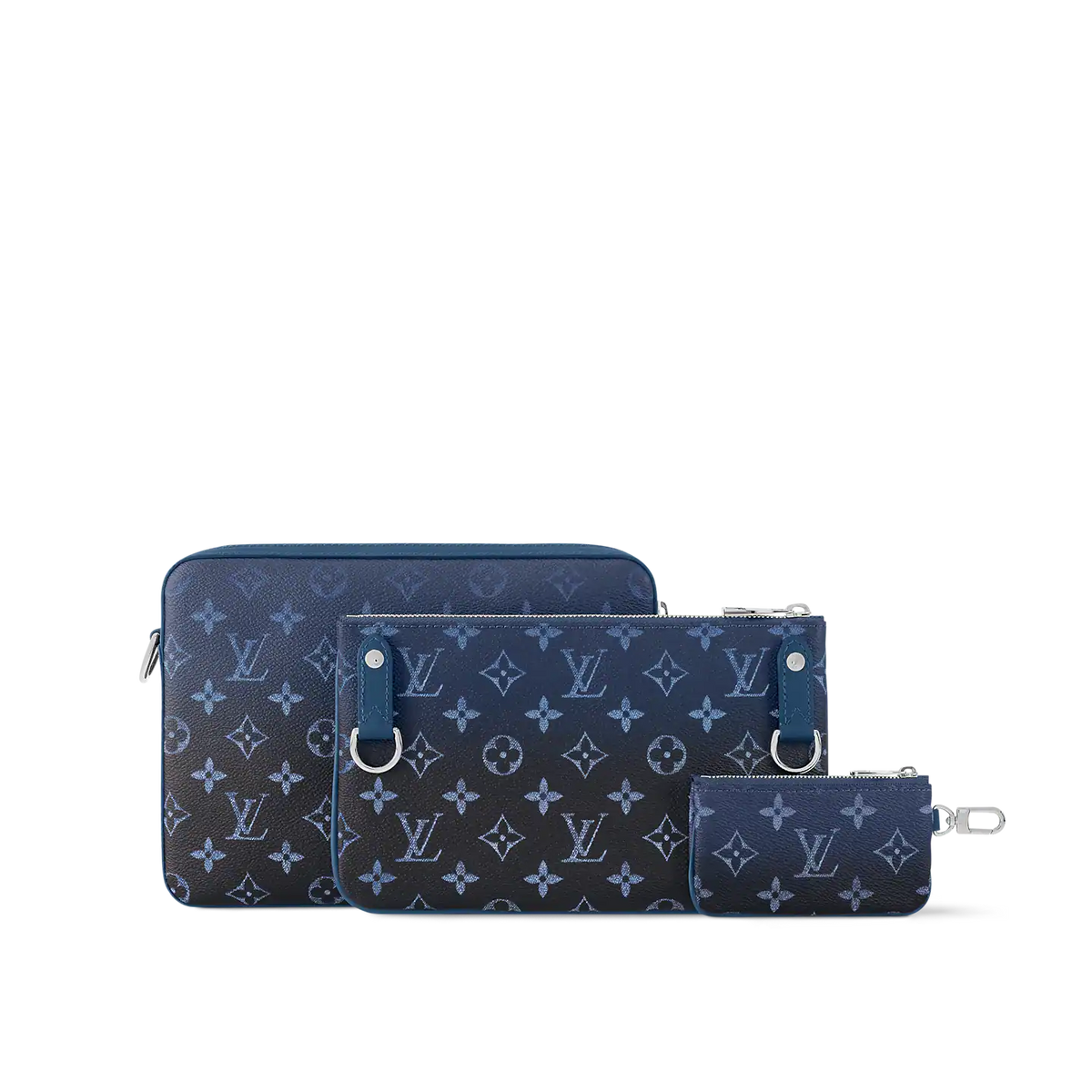 Trio Messenger Bag - Navy Blue — view 2