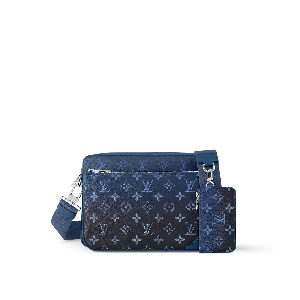 Trio Messenger Bag - Navy Blue — view 1
