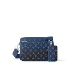Trio Messenger Bag - Navy Blue — view 1