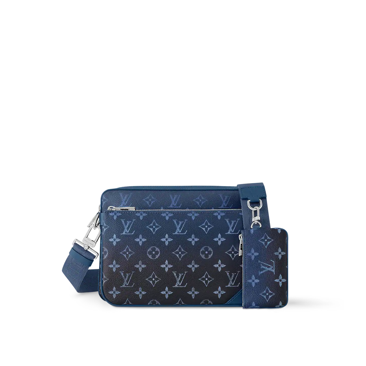 Trio Messenger Bag - Navy Blue — view 1