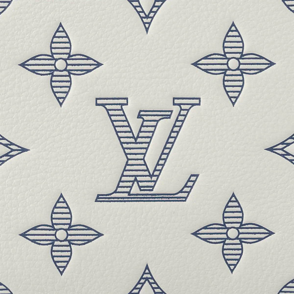 Louis Vuitton Trio Messenger Bag - White & Navy Blue — view 6