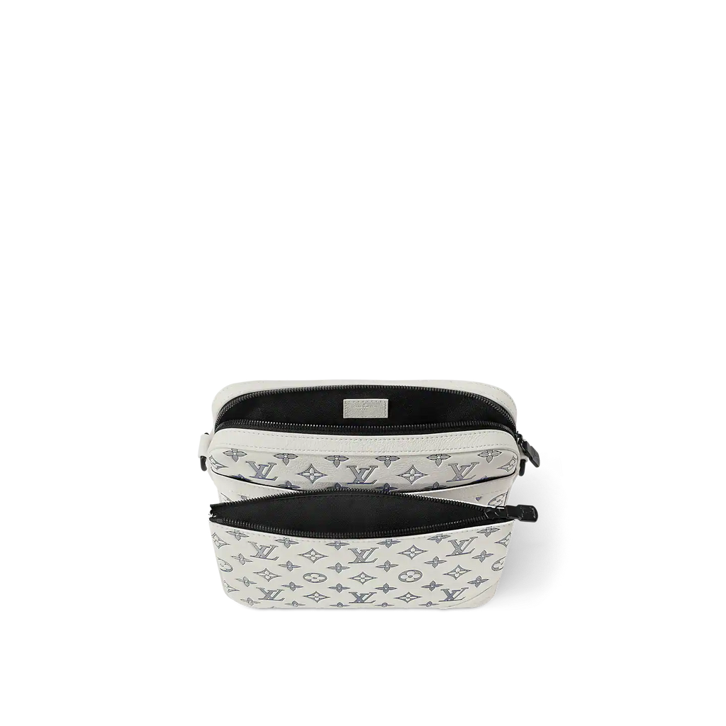 Louis Vuitton Trio Messenger Bag - White & Navy Blue — view 4