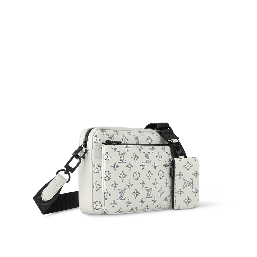Louis Vuitton Trio Messenger Bag - White & Navy Blue — view 1