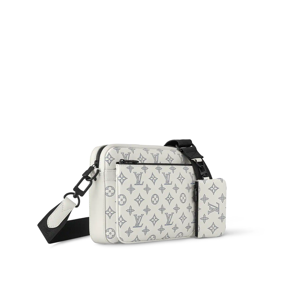 Louis Vuitton Trio Messenger Bag - White & Navy Blue — view 1