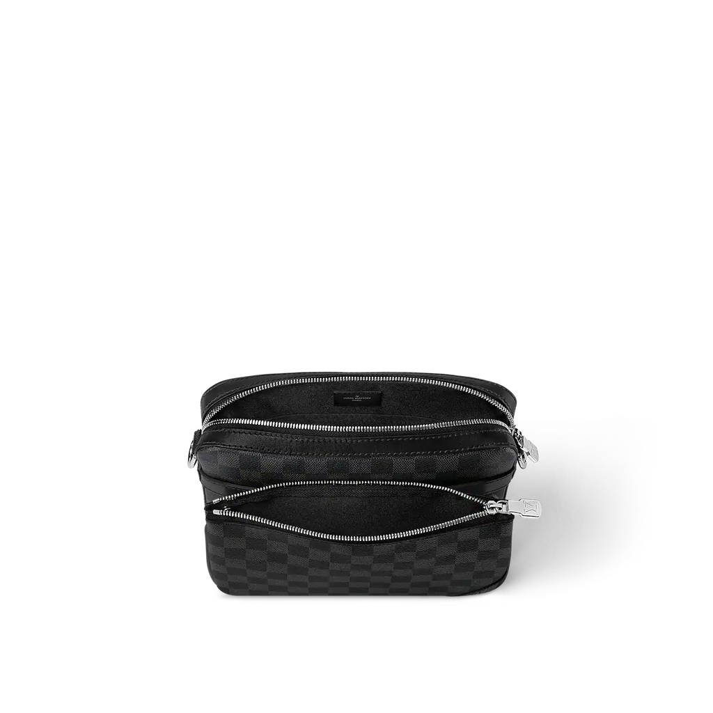 Trio Messenger Bag - Damier Graphite — view 3